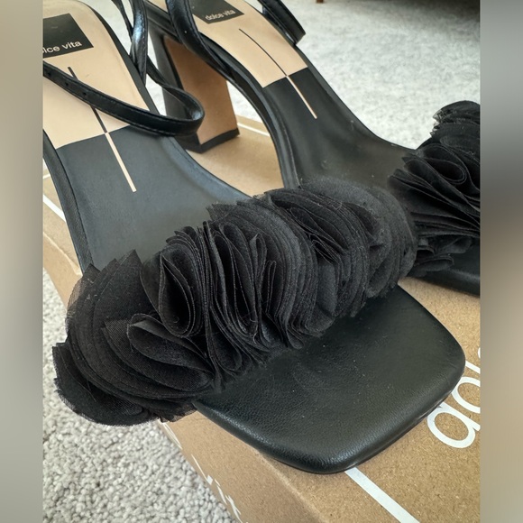 Dolce Vita “Iesha” Womens Black Leather Heels, Size 8 - Picture 7 of 8